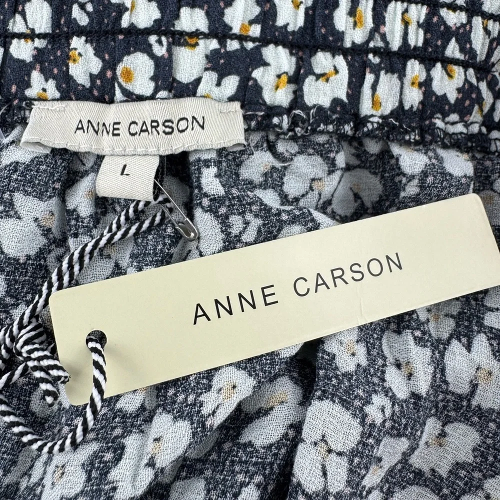NWT Ann Carson Floral Boho Skirt